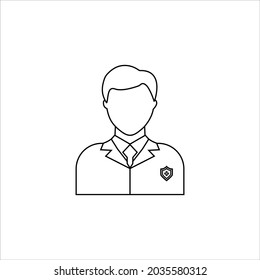 Pharmacist icon design graphic vector illustration 