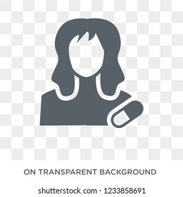 Pharmacist icon. Trendy flat vector Pharmacist icon on transparent background from Professions collection. 