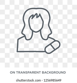 Pharmacist icon. Trendy flat vector Pharmacist icon on transparent background from Professions collection. High quality filled Pharmacist symbol use for web and mobile