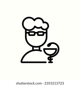 Apothekersymbol, einzelne Apotheke Symbol auf hellem Hintergrund, perfekt für Website, Blog, Logo, Grafik-Design, soziale Medien, Benutzeroberfläche, mobile App