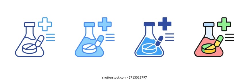 Symbol für Pharmakologie, Symbolsatz für mehrere Stile