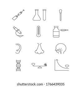 Pharmacology icon from science collection. Simple line element Pharmacology symbol for templates, web design and infographics