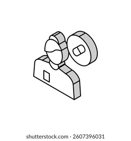 pharmacology medical specialist isometric icon vector. pharmacology medical specialist sign. isolated symbol illustration