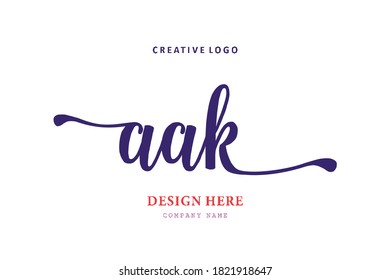 pharmacy AAK letter logo is simple, easy to understand and authoritative