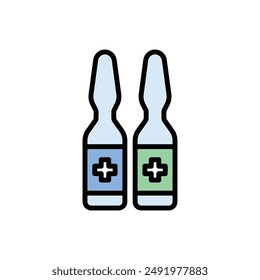 Pharmacy Ampoule Icon Vector Illustration