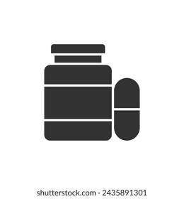 Icono de la botella de farmacia - Icono del suplemento