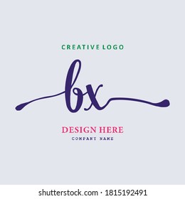 pharmacy BX letter logo is vector 