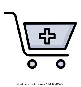 
Pharmacy Cart Isolated Vector icon which can be easily modified or edit
