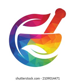 Pharmacy Concept Logo Design. Organic Medicine compony logo. 