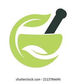 Pharmacy Concept Logo Design. Organic Medicine compony logo. 