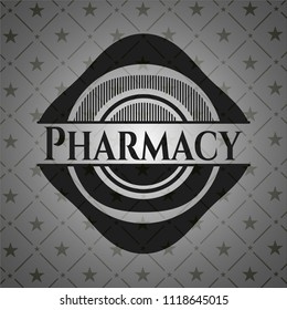 Pharmacy dark emblem. Retro