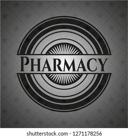 Pharmacy dark icon or emblem