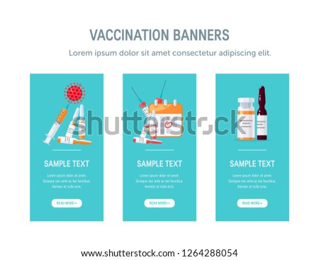 Pharmacy design for web banners, advertisement etc. UI vertical template for medical websites, drugstores or apps in flat style