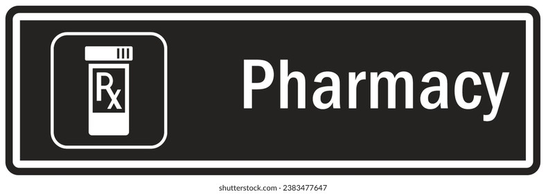Pharma-Türschild-Identifizierungsort