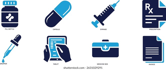 Pharmacy and Drugstore Minimal Icon Pack