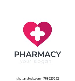 pharmacy, drugstore vector logo