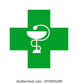 Pharmacy flat icon design vector