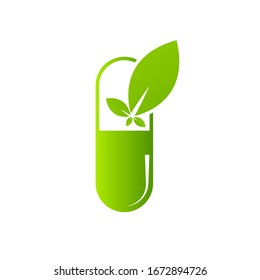 plantilla de diseño de ilustración vectorial de íconos herbales de farmacia