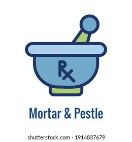 Pharmacy icon with an aspect of the pharma business - outline icon
