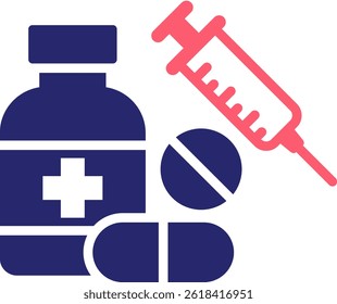 Pharmacy Icon Fill Vector Illustration