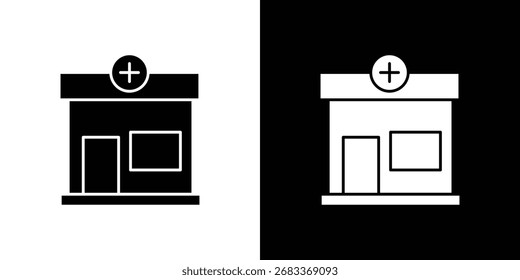 Pharmacy icon flat design. Eps 10