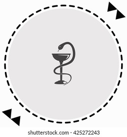 Pharmacy icon Flat Design. Isolated Illustration.