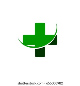 Pharmacy icon, flat design template, vector illustration