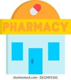 Pharmacy Icon Flat Vector Illustration