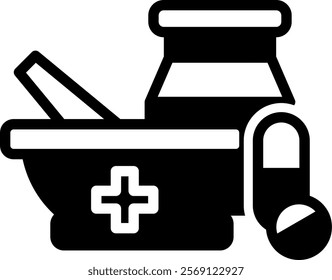 Pharmacy Icon Glyph Vector Illustration
