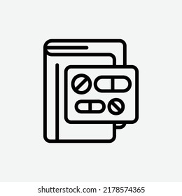  pharmacy icon, isolated bookstore outline icon in light grey background, perfect for website, blog, logo, graphic design, social media, UI, mobile app