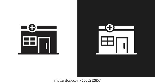 Pharmacy icon logo set vector