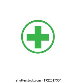 Pharmacy icon on white background