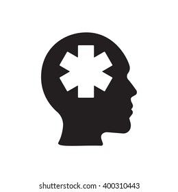 Pharmacy icon on the white background. 