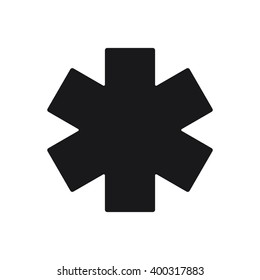 Pharmacy icon on the white background. 