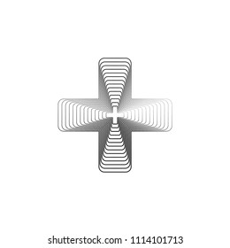 Pharmacy icon, outline design template, vector illustration