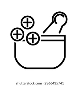 Pharmacy Icon (Pharmacist), True Black Icon