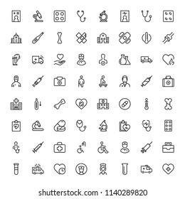 Pharmacy icon set. Collection of high quality black outline logo for web site design and mobile apps. Vector illustration on a white background.