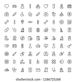 Pharmacy icon set. Collection of high quality black outline logo for web site design and mobile apps. Vector illustration on a white background.