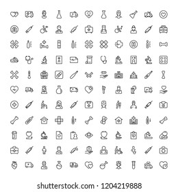 Pharmacy icon set. Collection of high quality black outline logo for web site design and mobile apps. Vector illustration on a white background.