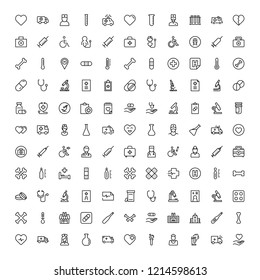 Pharmacy icon set. Collection of high quality black outline logo for web site design and mobile apps. Vector illustration on a white background.