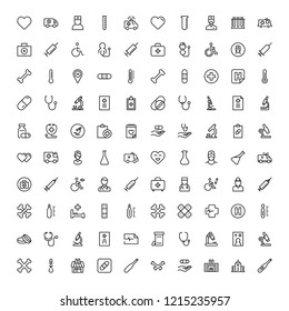Pharmacy icon set. Collection of high quality black outline logo for web site design and mobile apps. Vector illustration on a white background.