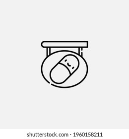 Pharmacy icon sign vector,Symbol, logo illustration for web and mobile