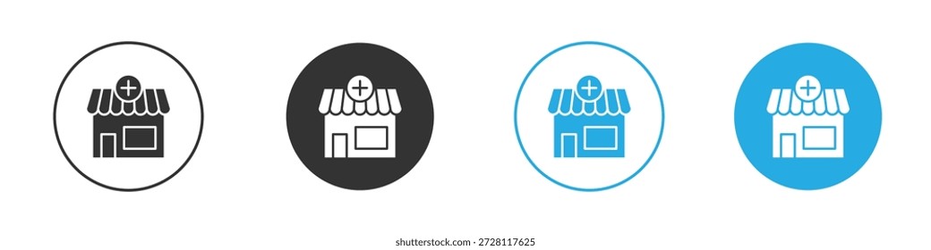 Apotheke-Symbol. einfache Illustration Grafik doodle schwarz Design