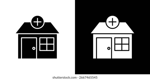 Icono de la farmacia símbolo de colección. Vector plano ilustración de stock.