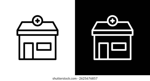 Icono de farmacia colección de Vector. ilustración de signo de Vector