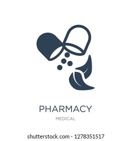 pharmacy icon vector on white background, pharmacy trendy filled icons from Medical collection, pharmacy vector illustration