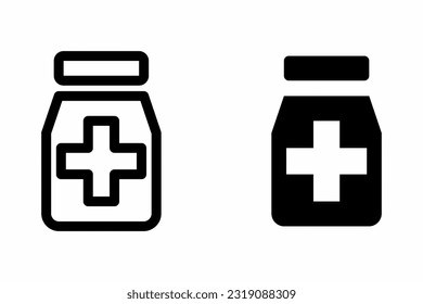 pharmacy icon.pharmacy icon vector in flat style and black outline