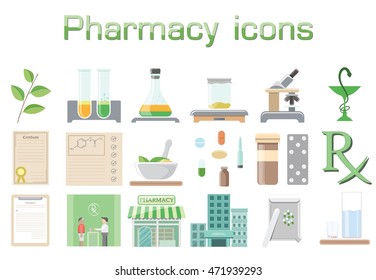 Pharmacy icons