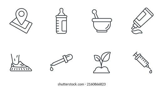 pharmacy icons set . pharmacy pack symbol vector elements for infographic web
