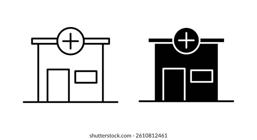 Pharmacy icons. thin line vector icons
